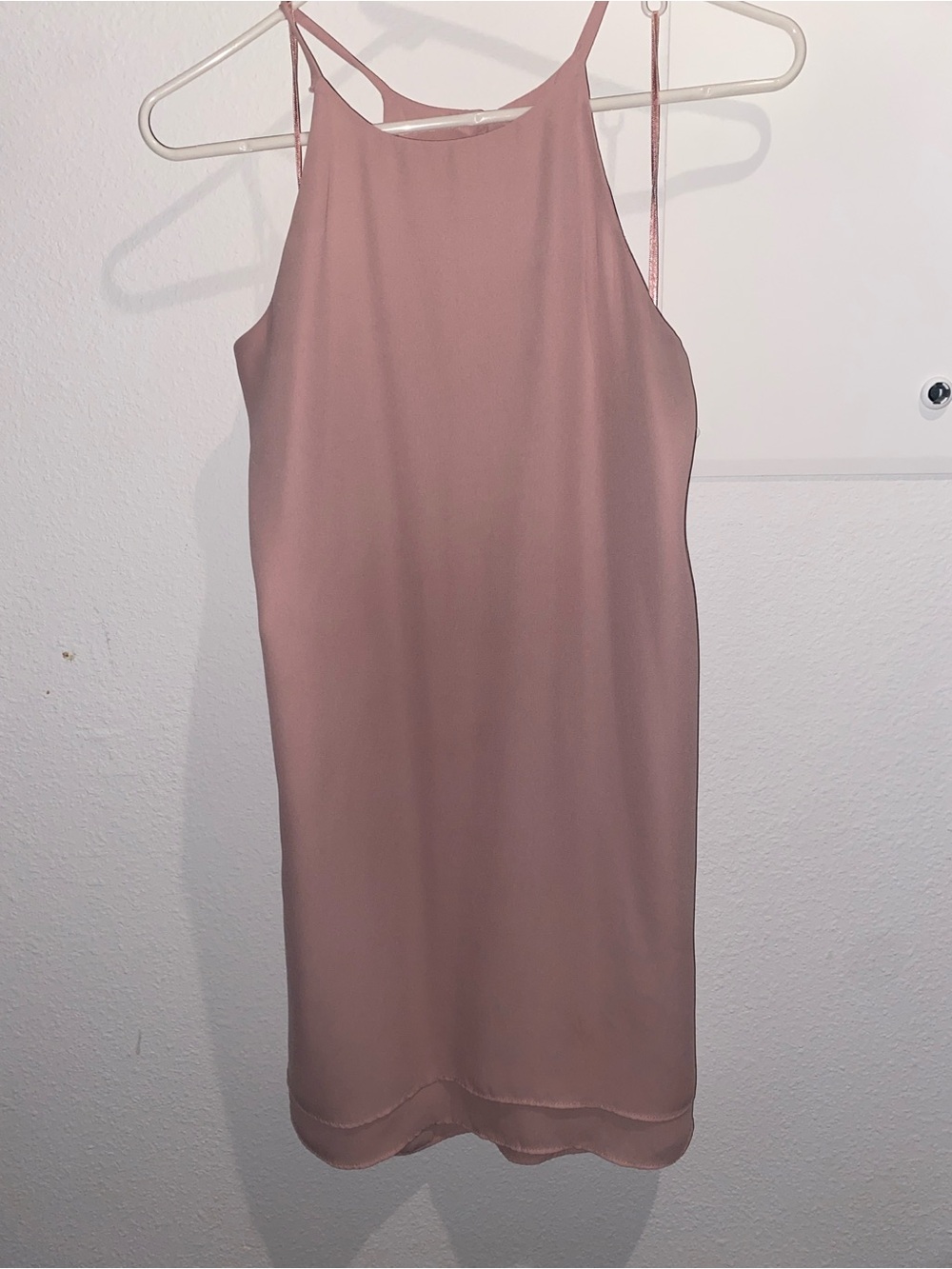 Pink Rose Dusty Pink Midi Slip Dress